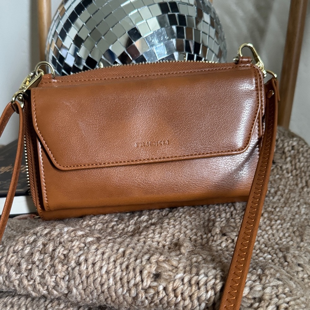 Brown Leather Crossbody Bag